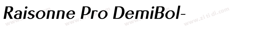 Raisonne Pro DemiBol字体转换